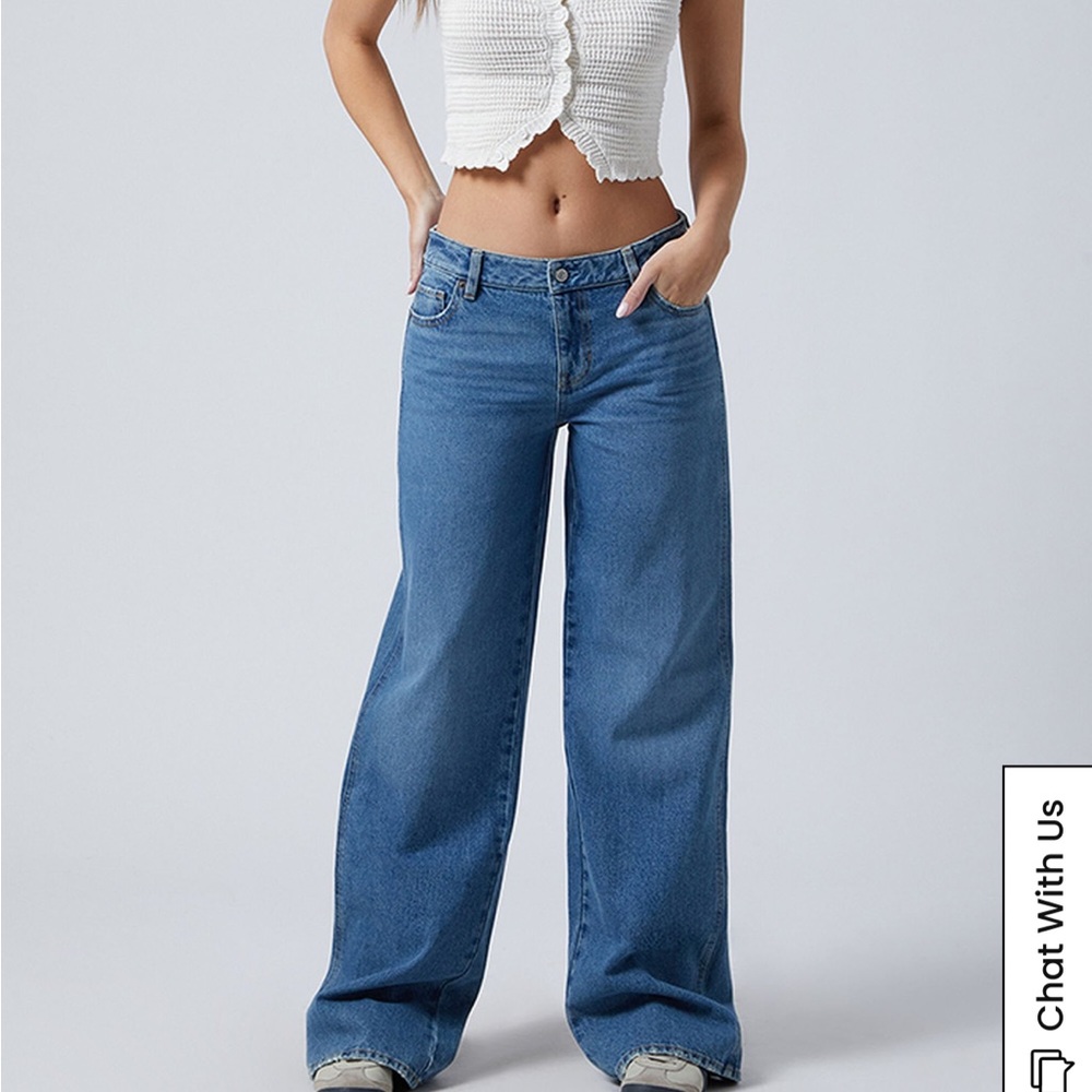 Pacsun Casey Low Rise Baggy Jeans Indigo Wash